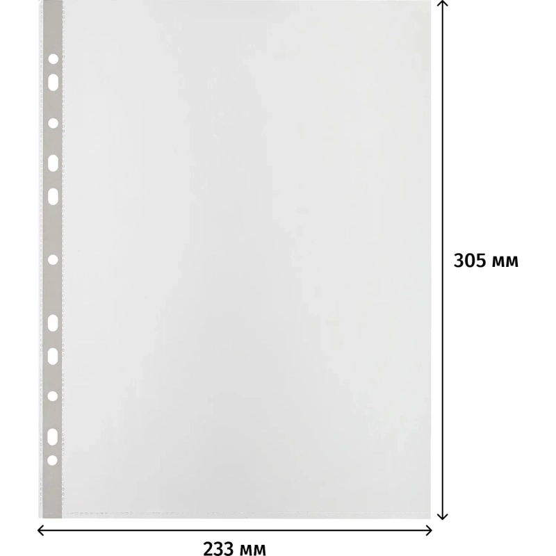 Файл-вкладыш А4 60мкм S Элементари с перф., 100 шт/уп