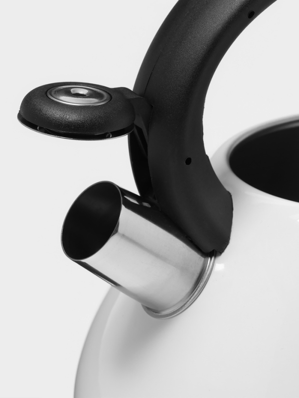 Чайник со свистком из нержавеющей стали Доляна Magic birds, 3 л, с индикатором нагрева, индукция Чайник со свистком из нержавеющей стали Доляна Magic birds, 3 л, с индикатором нагрева, индукция