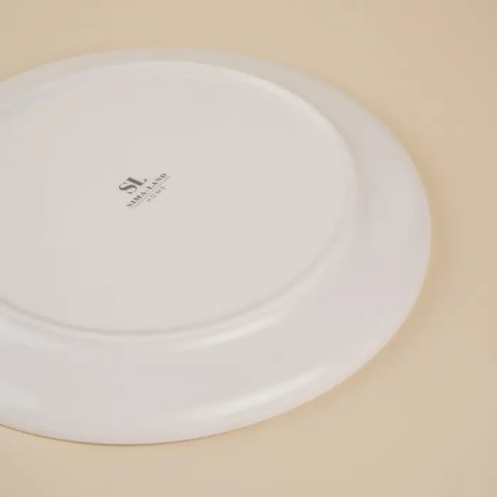 Тарелки SL Home &laquo;Гато&raquo;, d=20 см, набор 2 шт., фарфор, белые