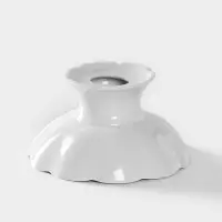 Конфетница Добрушский завод &laquo;Бельё&raquo;, фарфор, 300 мл, h=15.2 см, белая