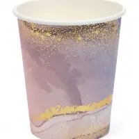 Набор стаканов мрамор розовый 250 мл (10 шт) Набор стаканов мрамор розовый 250 мл (10 шт)