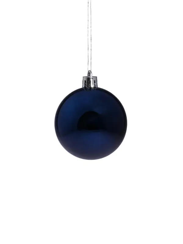 Ёлочные игрушки &laquo;Воздушные перья&raquo;, шары новогодние, d=6 см, набор 7 шт., синий