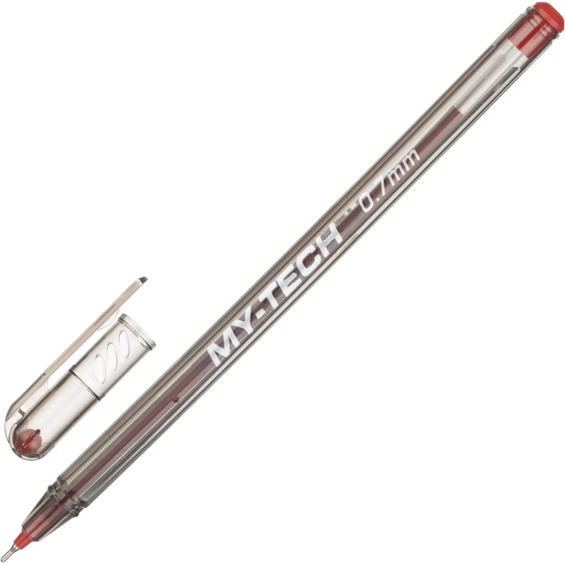 Ручка шариковая неавтомат. PENSAN MY-TECH 0,35мм,масл,красная 2240/25