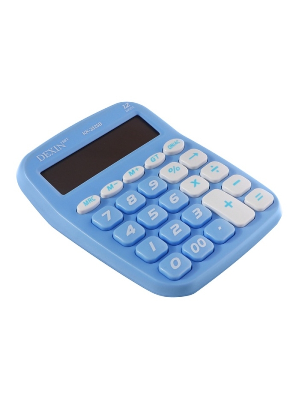 Калькулятор настольный 12-разрядный КК-3825В, голубой Калькулятор настольный 12-разрядный КК-3825В, голубой