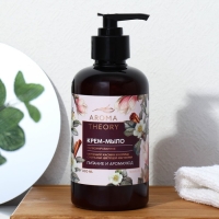 Мыло для рук жидкое парфюмированное «AROMA THEORY», 300 мл, аромат жасмина, магнолии, корицы, AROMA THEORY