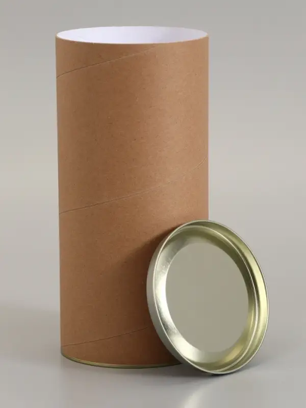 Тубус 120&times;260 мм (240 мм внутр. высота), картон, металлическая крышка