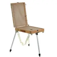 Этюдник, 33&times;46&times;13 см, максимальная высота ножек 77 см, металлические, телескопические