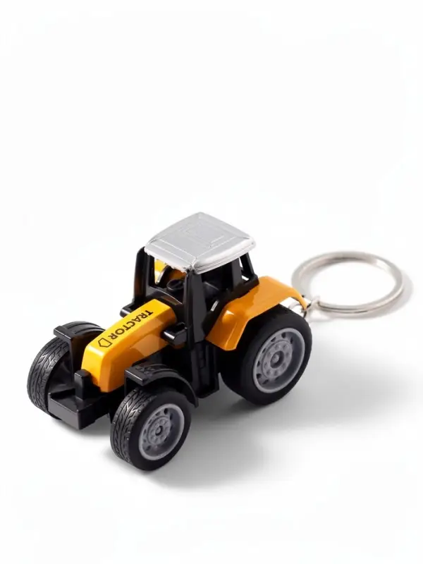 Брелок на кольце &laquo;Жёлтый трактор&raquo; колеса крутятся 7&times;4&times;4.5 см