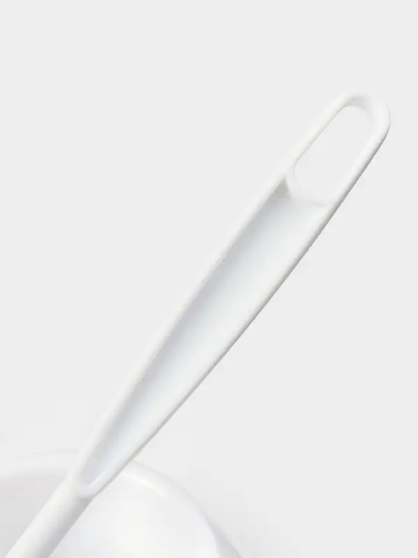 Ёршик для унитаза Aqua, 13&times;13&times;36 см, с подставкой, белый