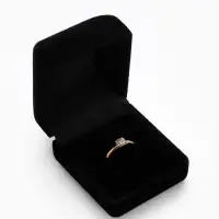 Футляр под серьги, кольцо &laquo;Традиции&raquo;, бархатный, 4.5&times;5 см, чёрный