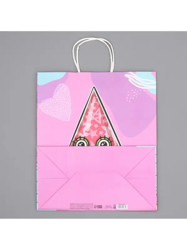 Пакет подарочный крафтовый, упаковка, &laquo;Подружка&raquo;, 28&times;32&times;15 см