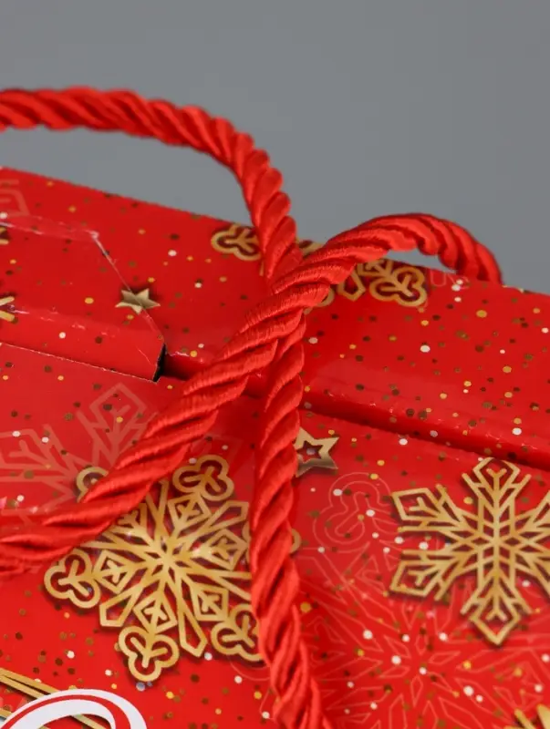 Коробка подарочная складная Коробка подарочная складная "Снегири" 23 х 10 х 23 см