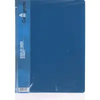 Папка с 20 вкладышами А5, 500 мкм, Calligrata, 9 мм, карман на корешке, синяя