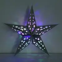 Звезда интерьерная с гирляндой модель G-12 "Космическое небо", 45 х 45 см