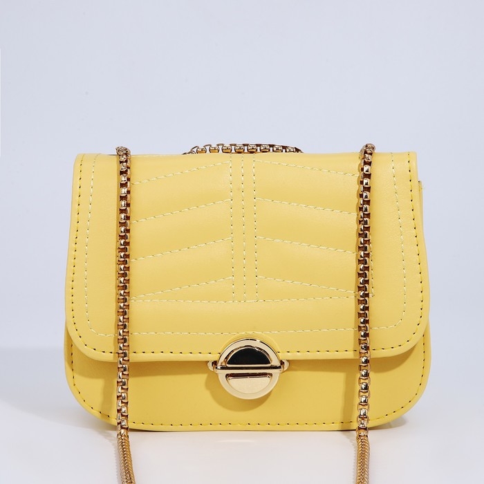 Сумка-мессенджер на клапане, цвет жёлтый Сумка-мессенджер на клапане, цвет жёлтый