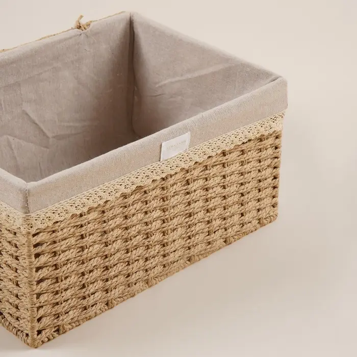 Корзина для хранения SL Home, плетёная, ручной работы, 30&times;20&times;15.5 см