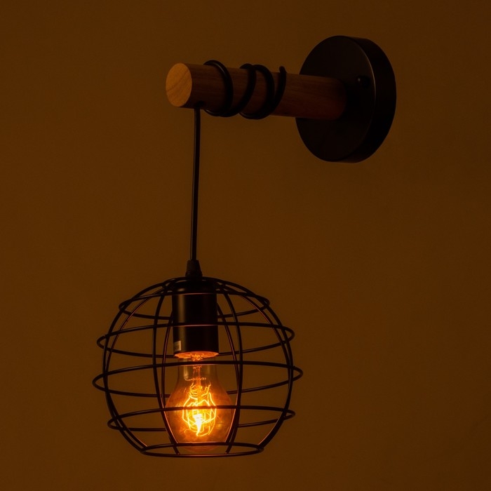 Бра 2550/1 E27 40Вт черный 18х26х35 см