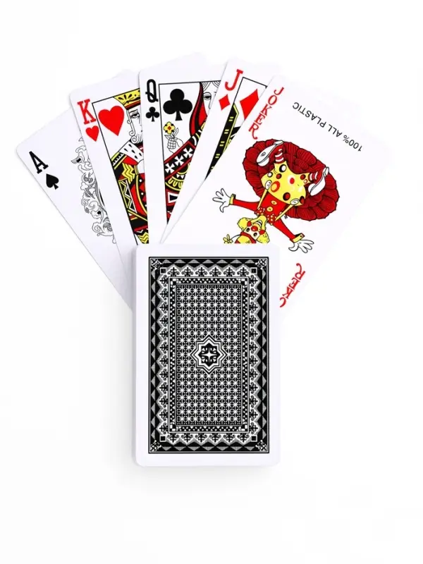 Карты игральные пластиковые Lucky flower, 2 колоды по 54 шт., 8.7&times;5.7 см