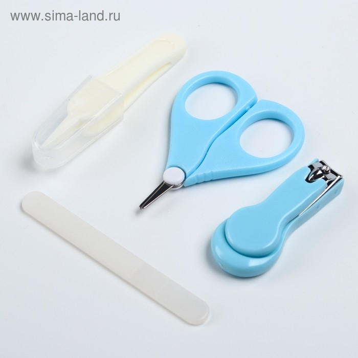 Набор по уходу за ребенком Крошка Я, 4 предмета, голубой Набор по уходу за ребенком Крошка Я, 4 предмета, голубой