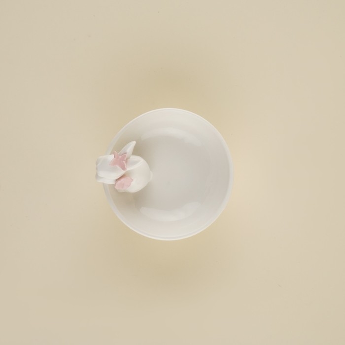 Конфетница SL Home «Лесные кролики», 13×10,7 см, цвет белый