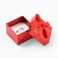 Набор коробочек подарочных 6 шт. под кольцо "Звёзды" перелив, 5*5, цвет МИКС (1249694)