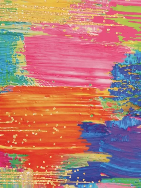 Бумага упаковочная глянцевая &laquo;Мазки&raquo;, 100&times;70 см