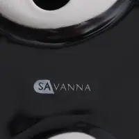 Набор аксессуаров для ванной комнаты SAVANNA Monro, 4 предмета, мыльница, дозатор для мыла 450 мл, стакан, баночка, чёрный