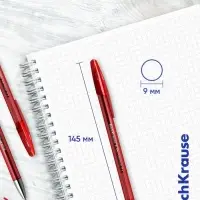 Ручка гелевая ErichKrause R=301 Original Gel, узел 0.5 мм, красная