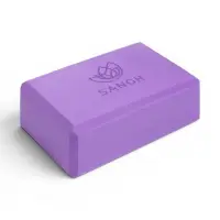 Блок для йоги 23&times;15&times;7.5 см, вес 120 г, фиолетовый