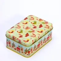 Шкатулка металлическая прямоугольная &laquo;Курятник&raquo; набор 3 шт. 4.5&times;8.5&times;12.5 5.5&times;10&times;14 6.5&times;13.2&times;18.5 см
