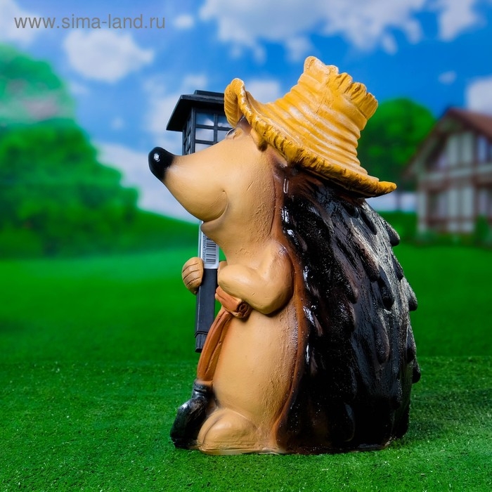 Садовый фонарь  Садовый фонарь "Ежик с фонарем" 43см