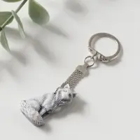 Брелок "Лисичка сидит" (барельеф), 3,5см