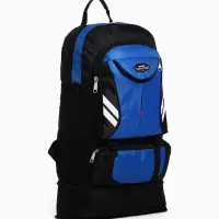 Рюкзак туристический 37 л, с карманами, с увеличением, 35&times;16&times;53/65 см, синий