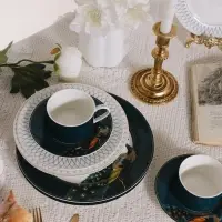 Тарелка глубокая WY Royal bird, 290 мл, d=21.5 см, фарфор, белая
