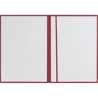 Папка адресная с ОРЛОМ бумвинил с поролоном красная