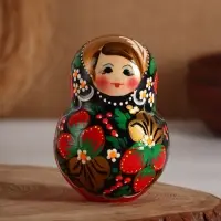 Матрешка дерево &laquo;Яркая хохлома&raquo;, 10 кукольная