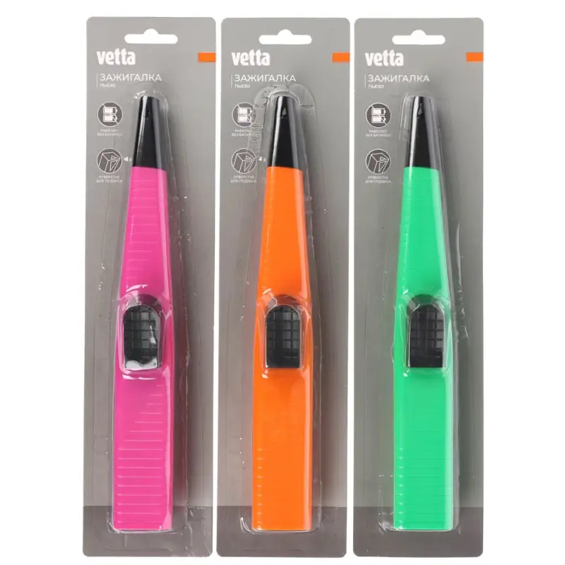 Зажигалка пьезо тм VETTA, пластик