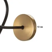 Бра BayerLux &laquo;Узел&raquo;, 1&times;40 Вт, Е27, черный/латунь