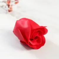Мыльные лепестки для ванны &laquo;Бутон розы. Красный&raquo;, подарочный, 3.5&times;3.5&times;4 см