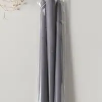 Набор свечей античных 25 см, 3 шт., 58 г, 7 ч, серый