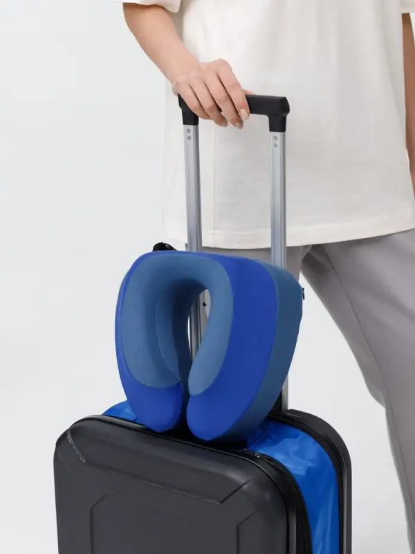 Чемодан Platta, черный с синим