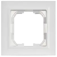 BRITE Рамка 1-местная IP44 РУ-1-БрАБ-44 арктический белый IEK