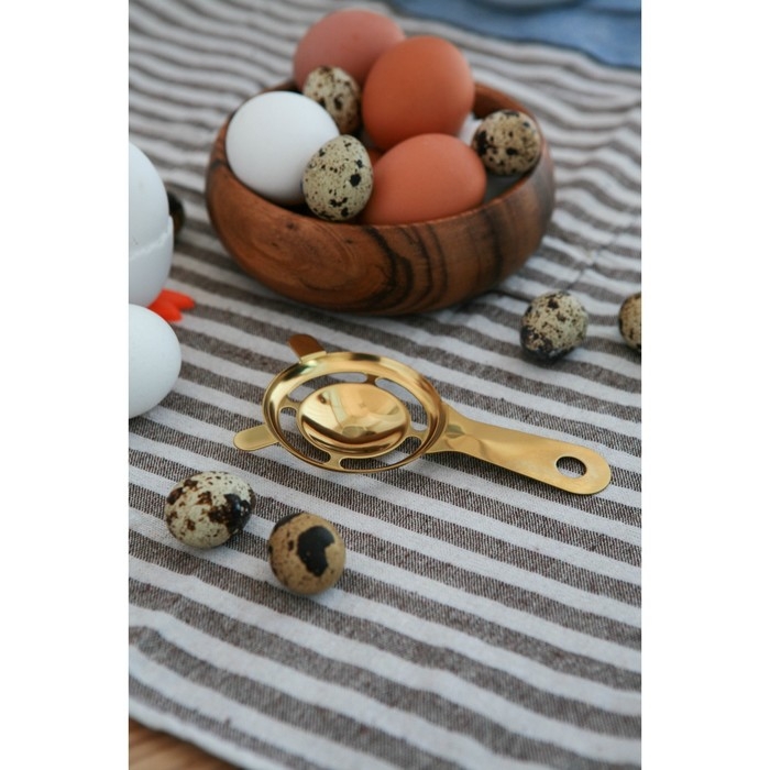 Сепаратор для яиц с ушками Goldie, цвет золотой Сепаратор для яиц с ушками Goldie, цвет золотой