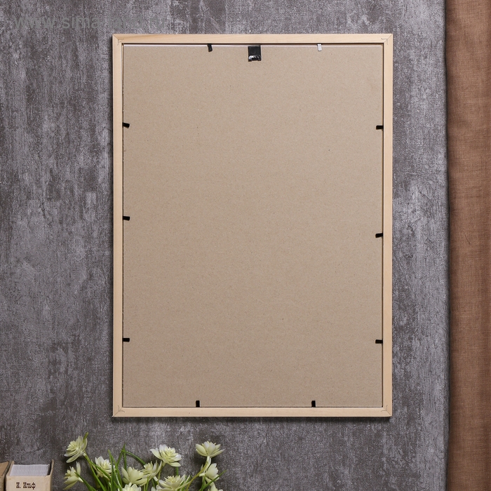 Фоторамка сосна с19 серебро 30х42 см (пластиковый экран) Фоторамка сосна с19 серебро 30х42 см (пластиковый экран)