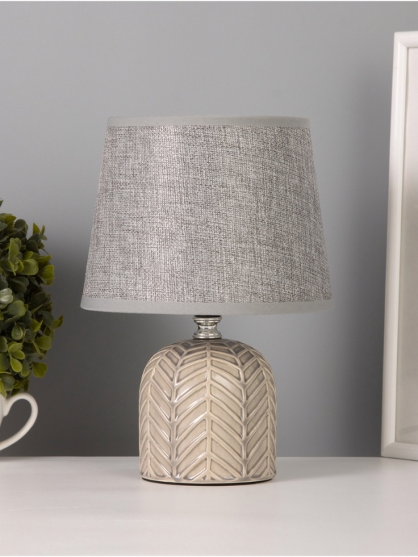 Лампа настольная Лампа настольная "Пегас" 40Вт Е14 серый 16х16х25см