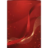 Пакет подарочный с мат.лам.22х31х10см ML Красная абстракция,190гППК-2761