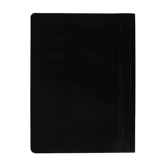 Папка-скоросшиватель Calligrata, А4, 120 мкм, чёрная, прозрачный верх