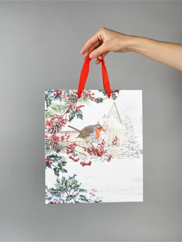 Набор пакетов &laquo;Новый год&raquo;, 3 шт,  26 &times; 30 &times; 9 см