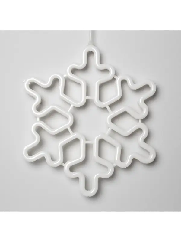 Светодиодная фигура &laquo;Снежинка&raquo; 30 см, пластик, 220 В, свечение белое