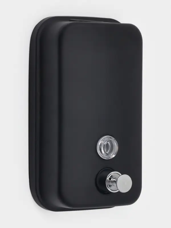 Диспенсер для жидкого мыла Stölz, механический, 800 мл, нержавеющая сталь, чёрный Диспенсер для жидкого мыла Stölz, механический, 800 мл, нержавеющая сталь, чёрный